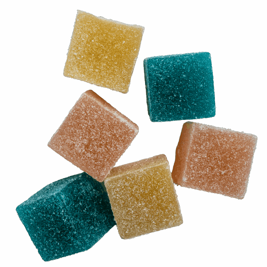 Home | Small-Batch Cannabis 4 60MG Gummies Top Down 900x900 1