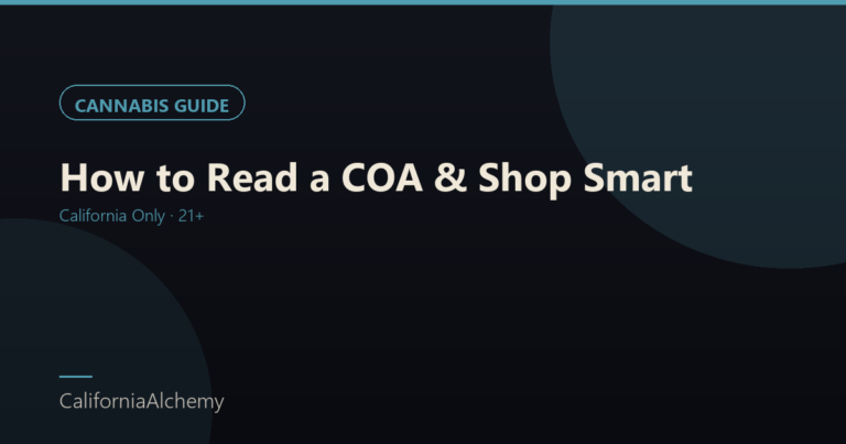 Buy Lab-Tested Cannabis Online – How to Read COAs and Shop Smart 32 Buy lab tested cannabis online - COA guide