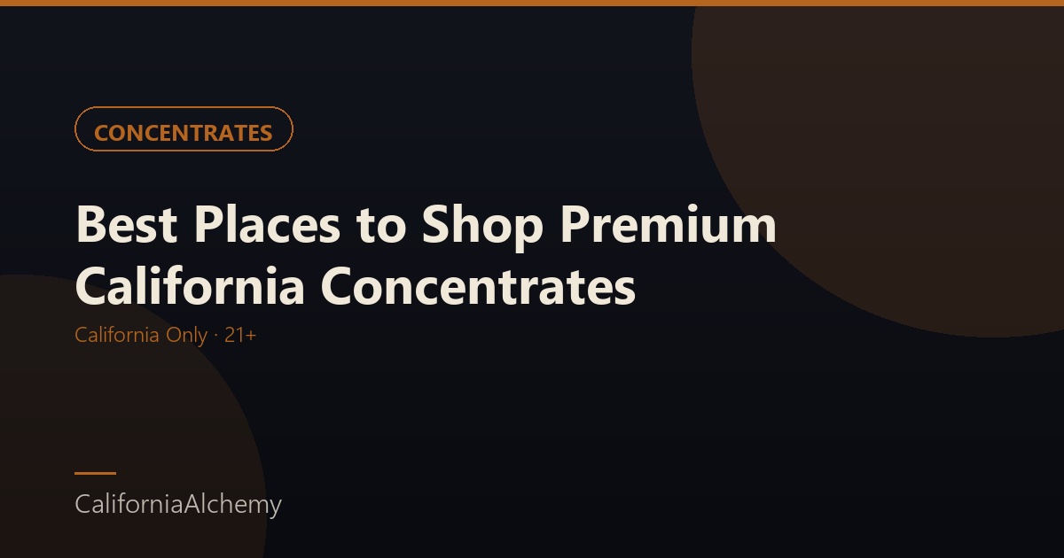 Buy cannabis concentrates online - live resin and rosin