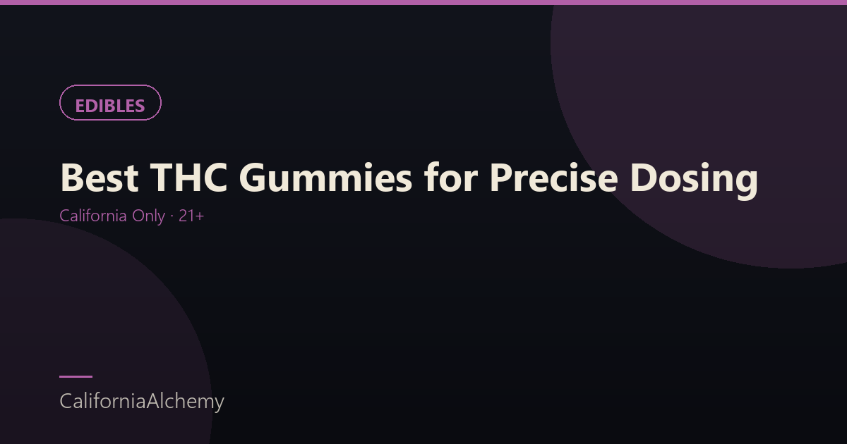 Best THC Gummies and Edibles to Shop for Precise Dosing