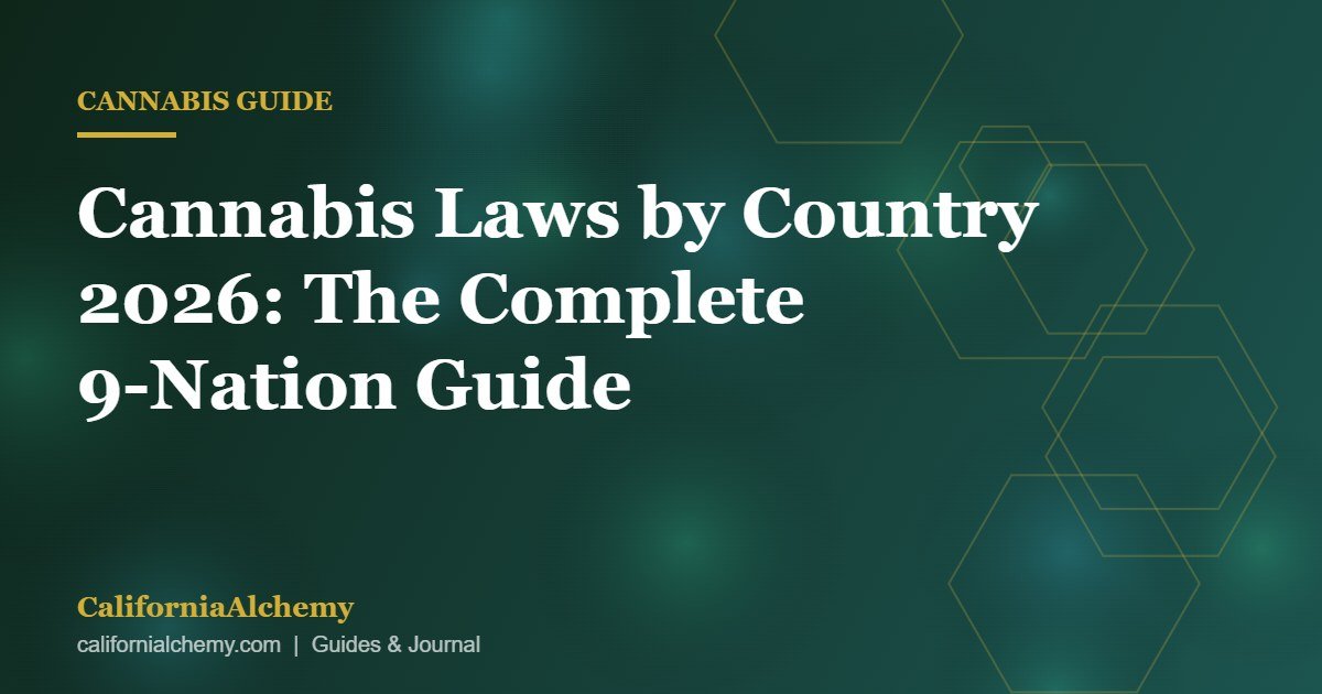 Cannabis Laws by Country 2026: The Complete 9-Nation Guide 2 Cannabis laws by country 2026 guide cover image