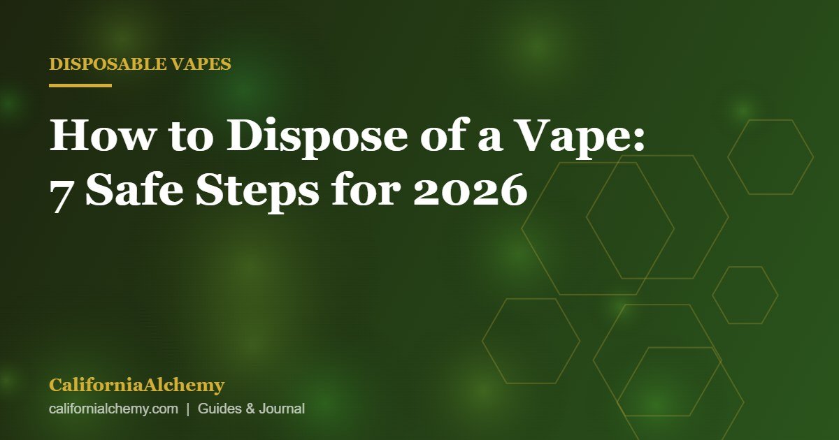 How to Dispose of a Vape: 7 Safe Steps for 2026 2 How to dispose of a vape guide cover image