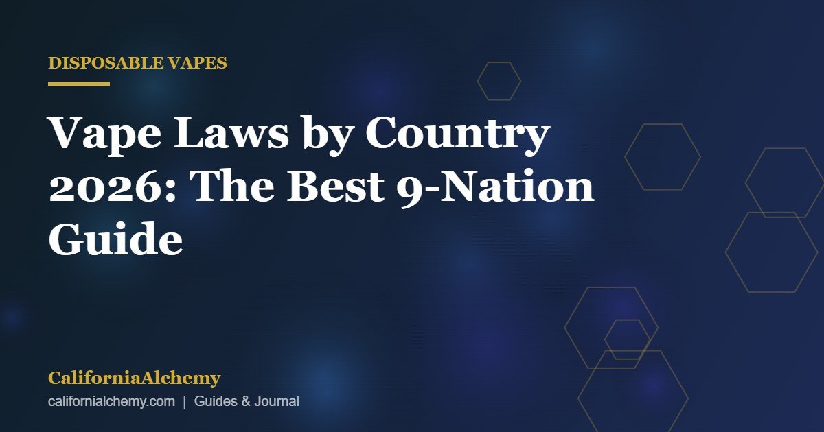 Vape Laws by Country 2026: The Best 9-Nation Guide 2 Vape laws by country 2026 guide cover image