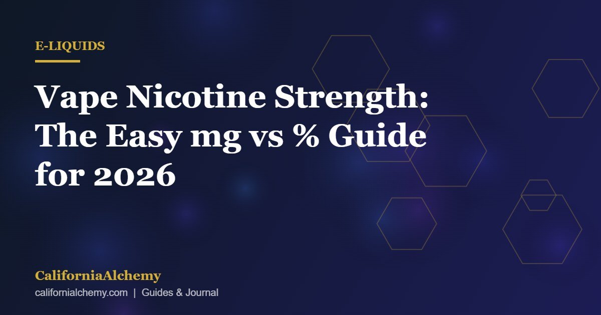 Vape Nicotine Strength: The Easy mg vs % Guide for 2026 2 Vape nicotine strength guide cover image