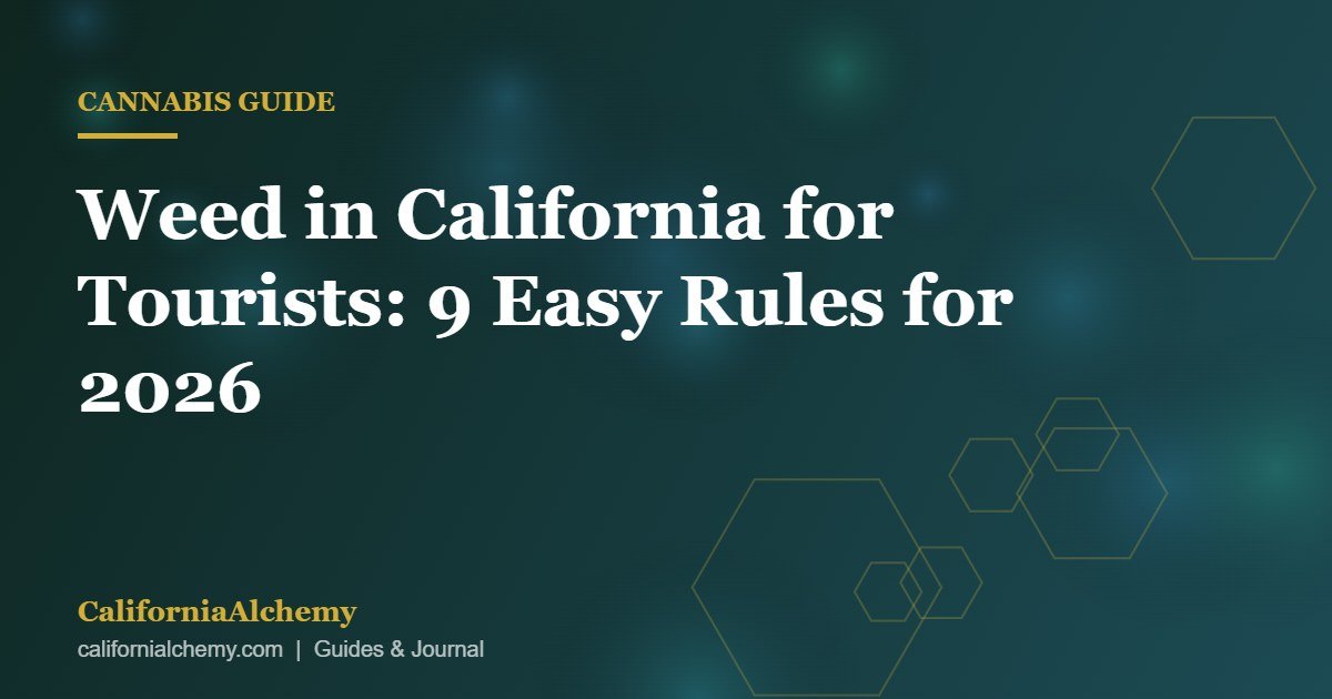 Weed in California for Tourists: 9 Easy Rules for 2026 2 Weed in California for tourists guide cover image